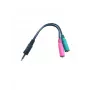 Mikrofoninis kabelis Microconnect AUDALS015 0,25 m 3,5 mm 2 x 3,5 mm juodas