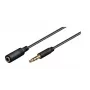 Microconnect AUDLG2G garso ilginimo laidas 2 m 3,5 mm juodas