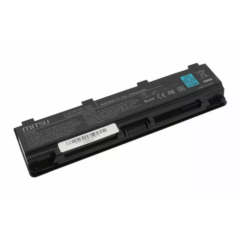 MITSU baterija nešiojamam kompiuteriui, skirta Toshiba C850 / L800 / S855, 4400 mAh, 10.8–11.1 V