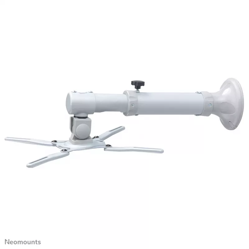 Neomounts BEAMER-W050SILVER sieninis projektoriaus laikiklis – gylis 37–47 cm, pilnas judesys