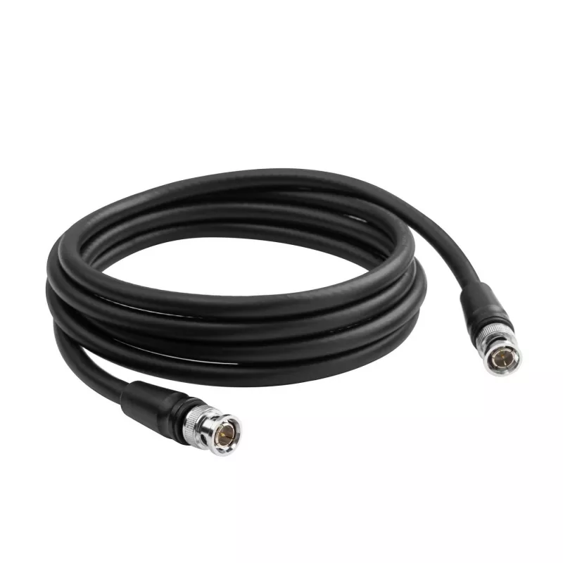 Mikrofoninis BNC-HDSDI-1M koaksialinis kabelis RG-6 juodas