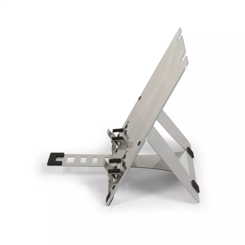 BakkerElkhuizen FlexTop 270, nešiojamojo kompiuterio stovas, pilka, aliuminis, 25,4 cm (10 colių), 40,6 cm (16 colių), 3 kg