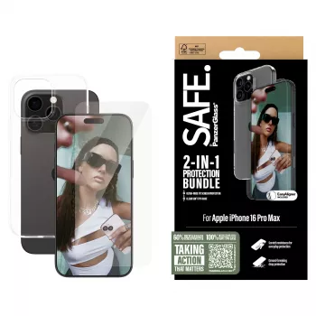 PanzerGlass SAFE. by ® 2-in-1 apsaugos rinkinys iPhone 16 Pro Max