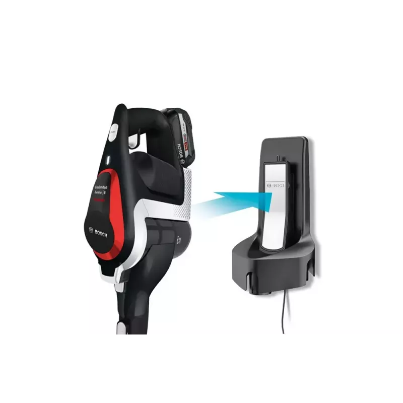 Bosch BSS81POW1 belaidis dulkių siurblys lazda / elektrinis šluotražis, sausas valymas, juodas, 5 Ah