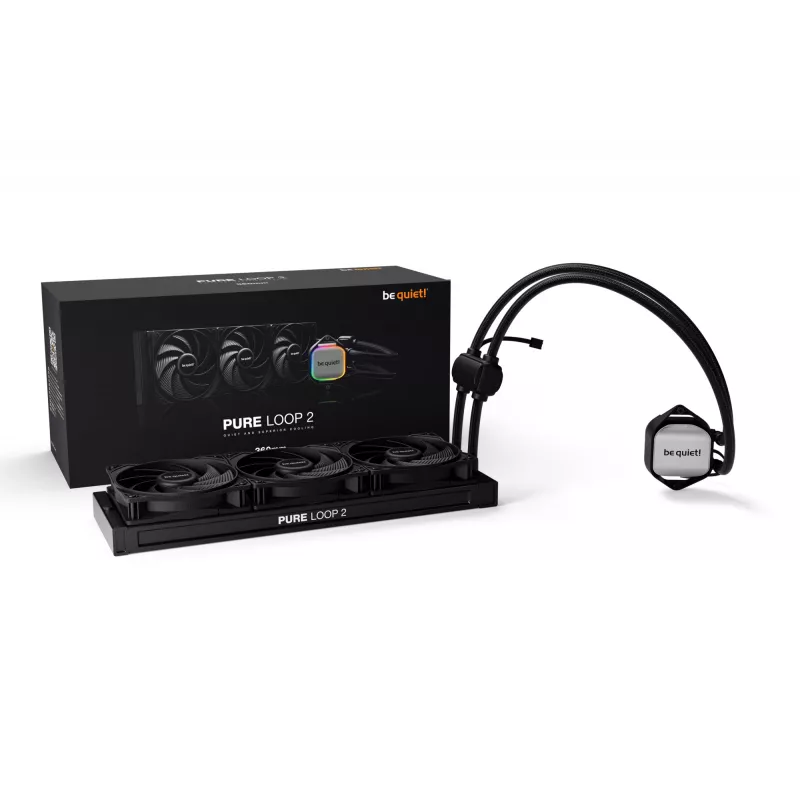 be quiet! Pure Loop 2 | 360 mm procesoriaus vandens aušinimo sistema 12 cm Juoda 1 vnt.