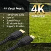 HDMI laidas Unitek C11079BK-10M — 10 m, HDMI A tipo kištukas į A tipo kištuką, juodas, palaiko iki 4096×3112