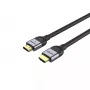 HDMI kabelis UNITEK C11086GY01-2M 2m 48 Gbit/s ARC juoda pilka