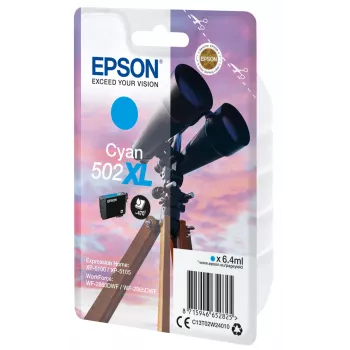 Epson 502XL Originalus kasetė, Cyan, didelės talpos (XL), 6,4 ml, 1 vnt., 470 puslapių