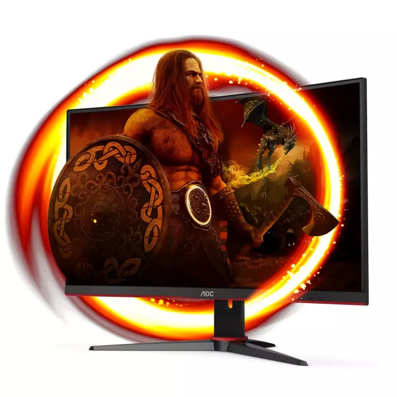 AOC G2 C27G2E/BK monitorius 68,6 cm (27 colių) 1920 x 1080 pikselių Full HD juodas, raudonas