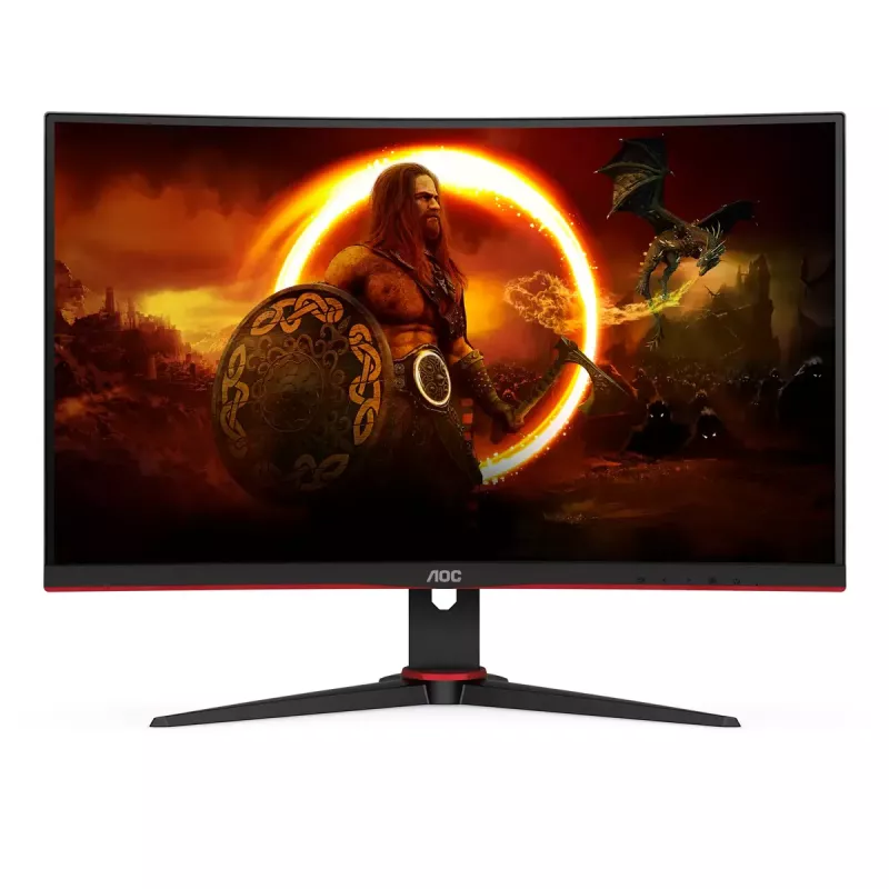 AOC G2 C27G2E/BK monitorius 68,6 cm (27 colių) 1920 x 1080 pikselių Full HD juodas, raudonas