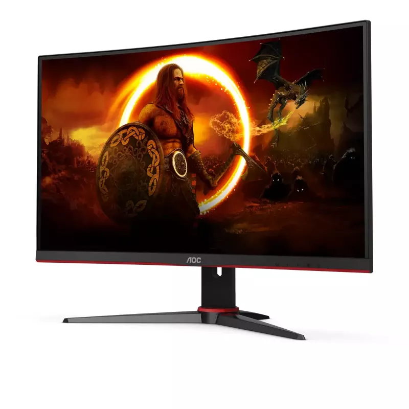 AOC G2 C27G2E/BK monitorius 68,6 cm (27 colių) 1920 x 1080 pikselių Full HD juodas, raudonas