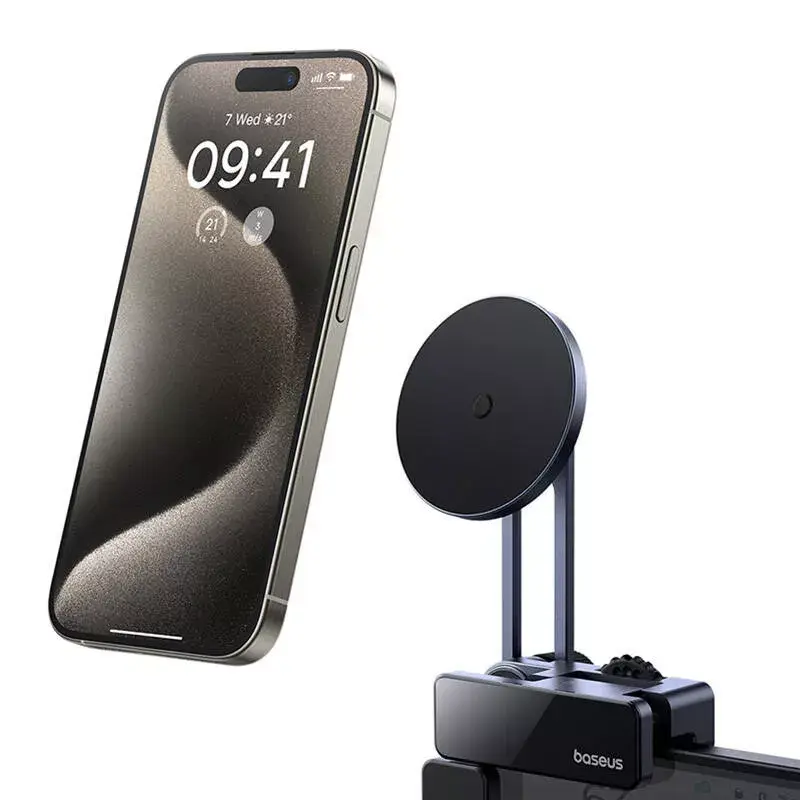 Magnetinis automobilinis laikiklis ekranui Baseus MaxView pilkas, skirtas išmaniajam telefonui ir planšetei tvirtinti prie transporto priemonės ekrano