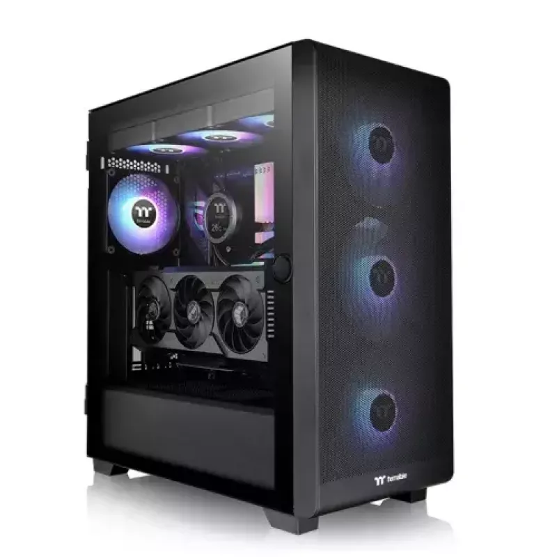 PC korpusas Thermaltake S250 TG Midi Tower juodas