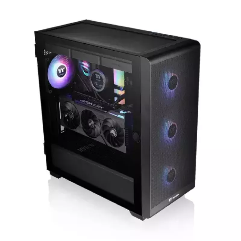 PC korpusas Thermaltake S250 TG Midi Tower juodas