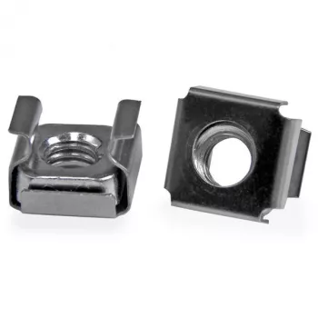 StarTech.com 50 vnt. M6 veržlės narvelinės serverio stovo spintelei, nerūdijantis plienas, M6, CE, TAA, REACH, 215,5 g