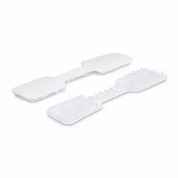 StarTech.com 3,5 col. (9 cm) kabelių etiketės, 100 vnt., baltos, kabliukas-prie-kabliuko tvirtinimo juostelės, rašomos kabelių etiketės kabelių valdymui, laidų identifikavimui
