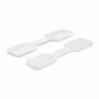 StarTech.com 3,5 col. (9 cm) kabelių etiketės, 100 vnt., baltos, kabliukas-prie-kabliuko tvirtinimo juostelės, rašomos kabelių etiketės kabelių valdymui, laidų identifikavimui