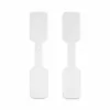 StarTech.com 3,5 col. (9 cm) kabelių etiketės, 100 vnt., baltos, kabliukas-prie-kabliuko tvirtinimo juostelės, rašomos kabelių etiketės kabelių valdymui, laidų identifikavimui