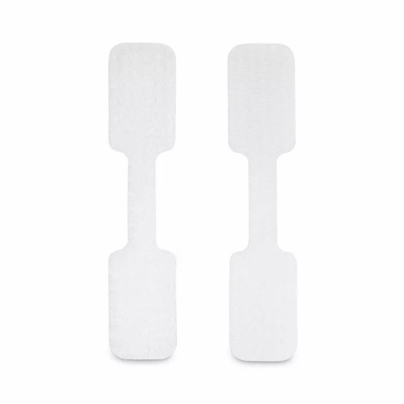 StarTech.com 3,5 col. (9 cm) kabelių etiketės, 100 vnt., baltos, kabliukas-prie-kabliuko tvirtinimo juostelės, rašomos kabelių etiketės kabelių valdymui, laidų identifikavimui