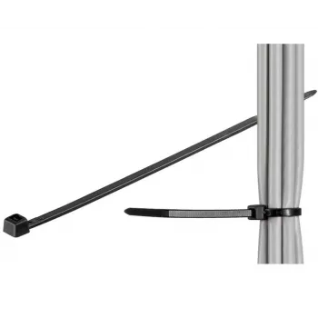 MicroConnect CABLETIE3 kabelio raištis – kopėtėlinis, juodas, 100 vnt.