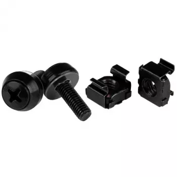 StarTech.com M5 x 12mm varžtai ir narvelinės veržlės – 50 vnt., juodi
