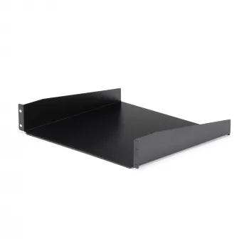 StarTech.com 2U lentyna serverio stovui – universali konsolinė lentyna 19 colių tinklo įrangos stovui – tvirtas plienas – keliamoji galia 20 kg – 16 colių gylio padėklas, juoda