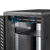StarTech.com 2U lentyna serverio stovui – universali konsolinė lentyna 19 colių tinklo įrangos stovui – tvirtas plienas – keliamoji galia 20 kg – 16 colių gylio padėklas, juoda