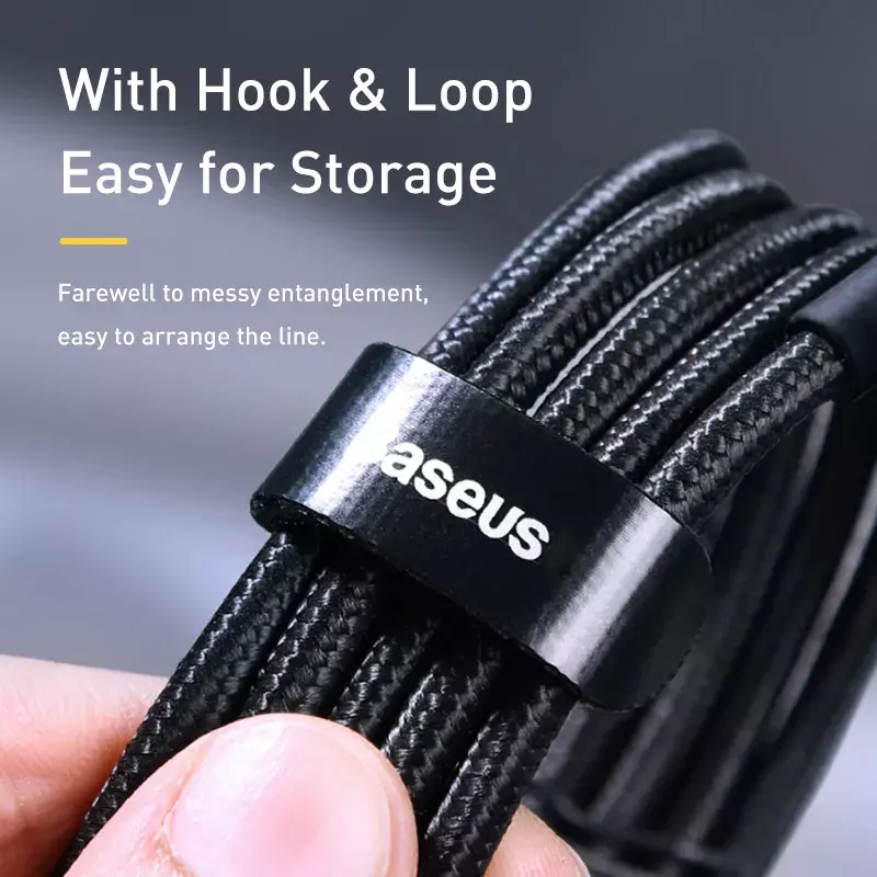 Baseus Cafule USB laidas USB 2.0 2 m USB C juodas