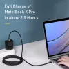 Baseus Cafule USB laidas USB 2.0 2 m USB C juodas