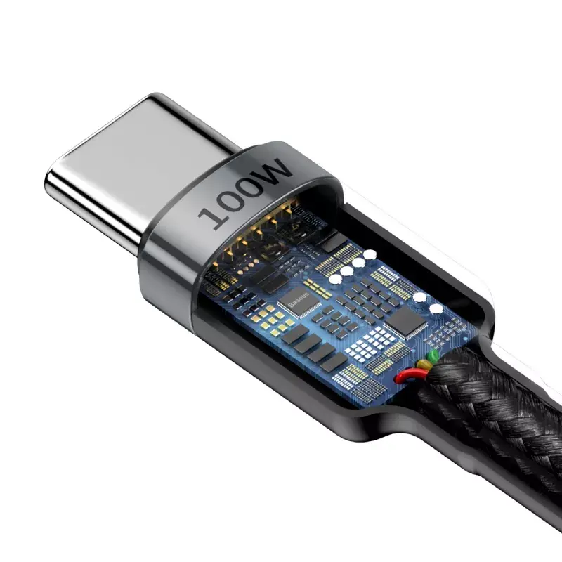 Baseus Cafule USB laidas USB 2.0 2 m USB C juodas