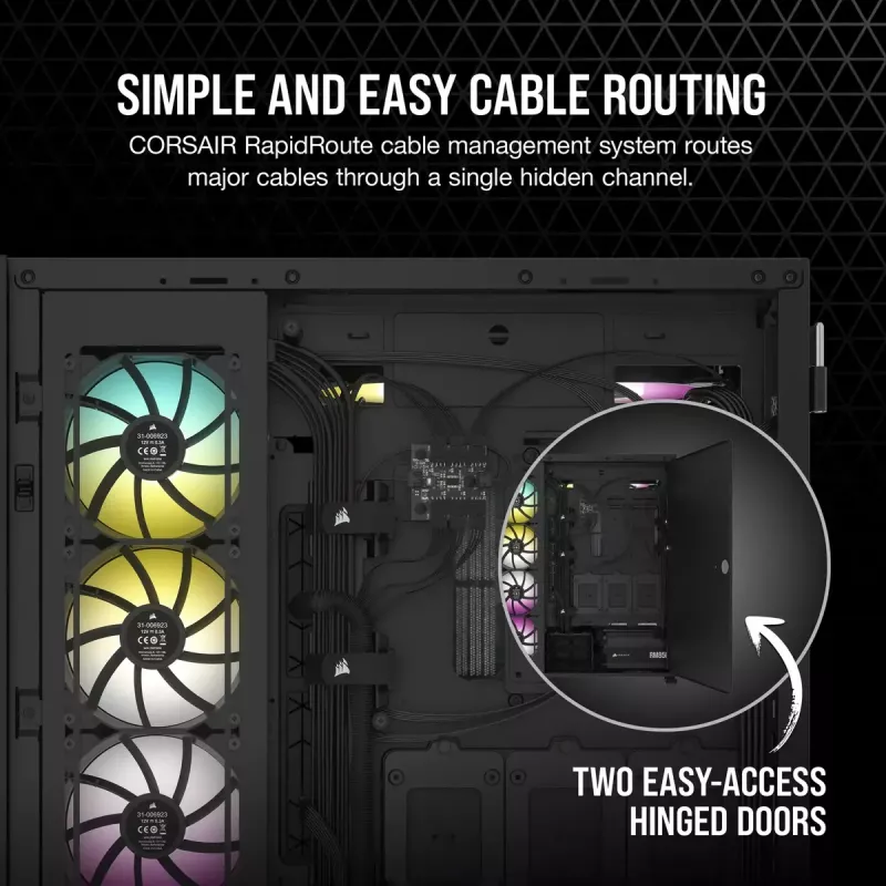 PC korpusas Corsair 7000D Airflow Full Tower juodas