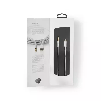 Nedis CCTB39940AL10 Laidas Lightning 1 m Aliuminis 3,5 mm Jungtis
