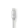 Nedis CCTB39940AL10 Laidas Lightning 1 m Aliuminis 3,5 mm Jungtis