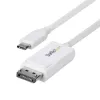 StarTech.com 1,9 m USB-C į DisplayPort 1.2 laidas, dvipusis, 4K 60Hz, baltas, skirtas Apple MacBook Pro / Air M1 M2 M3 M4, Mac Mini / Studio, Thunderbolt suderinamas