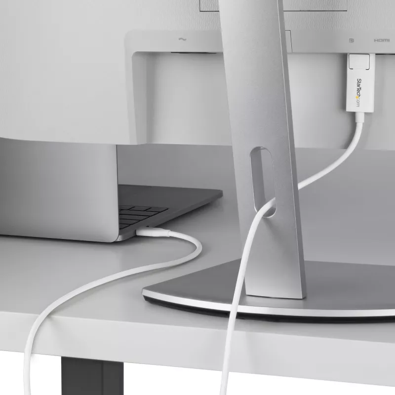 StarTech.com 1,9 m USB-C į DisplayPort 1.2 laidas, dvipusis, 4K 60Hz, baltas, skirtas Apple MacBook Pro / Air M1 M2 M3 M4, Mac Mini / Studio, Thunderbolt suderinamas