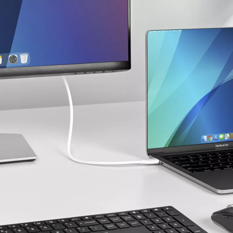 StarTech.com 1,9 m USB-C į DisplayPort 1.2 laidas, dvipusis, 4K 60Hz, baltas, skirtas Apple MacBook Pro / Air M1 M2 M3 M4, Mac Mini / Studio, Thunderbolt suderinamas
