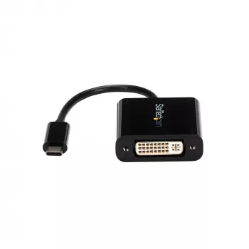 StarTech.com USB-C į DVI adapteris – juodas – 1920x1200 – USB Type C vaizdo keitiklis DVI D ekranui/monitoriui/projektoriui – atnaujinta versija CDP2DVIEC