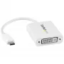StarTech.com USB-C į DVI adapteris – baltas, 3.2 Gen 2 (3.1 Gen 2), USB Type-C, DVI išvestis, 1920 x 1200 pikselių