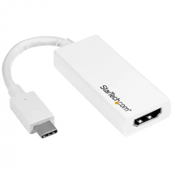 StarTech.com USB-C į HDMI adapteris - Baltas - 4K 60Hz, USB Type-C, HDMI išvestis, 3840 x 2160 pikseliai