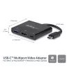 StarTech.com USB-C kelių prievadų adapteris su HDMI - USB 3.0 prievadas - 60W PD - Juodas