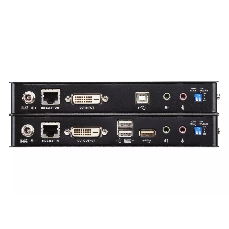 ATEN CE620 USB 2.0 DVI Single Link KVM prailgintuvas per 1 CAT laidą (100 m) su pilna USB 2.0 palaikymu (iki 480 Mbps) / HDBaseT 2.0