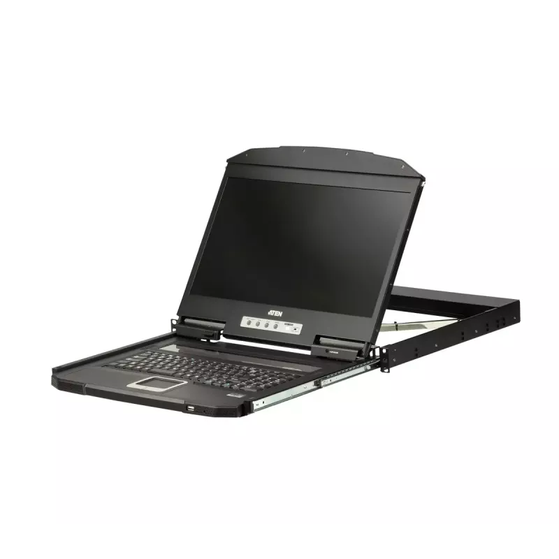 ATEN CL3100NX 18.5 colių USB VGA LCD konsolė (1U, trumpas gylis)