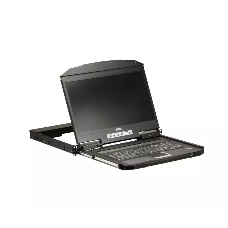 ATEN CL3100NX 18.5 colių USB VGA LCD konsolė (1U, trumpas gylis)