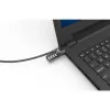 Kombinacinis spyna Compulocks CL37 T-bar apsauginis kabelio spyna juoda