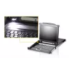 KVM jungiklis ATEN CL5708M montavimui į stelažą, juodas, 1U, 17 colių LCD