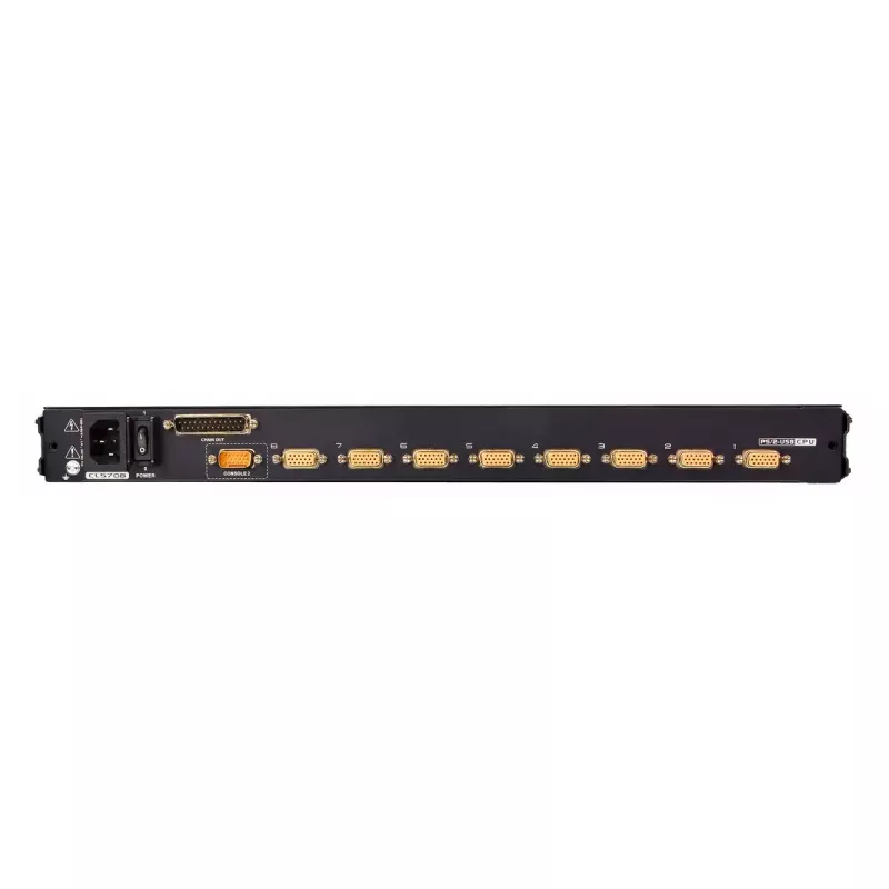 KVM jungiklis ATEN CL5708M montavimui į stelažą, juodas, 1U, 17 colių LCD