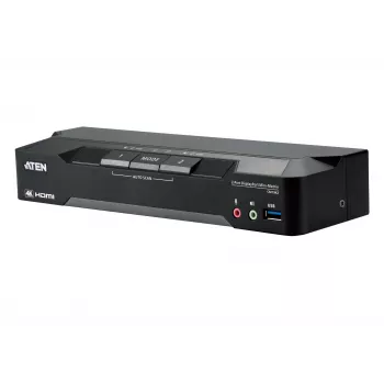 ATEN 2-Port 4K DisplayPort dviejų monitorių mini-matricos KVM jungiklis