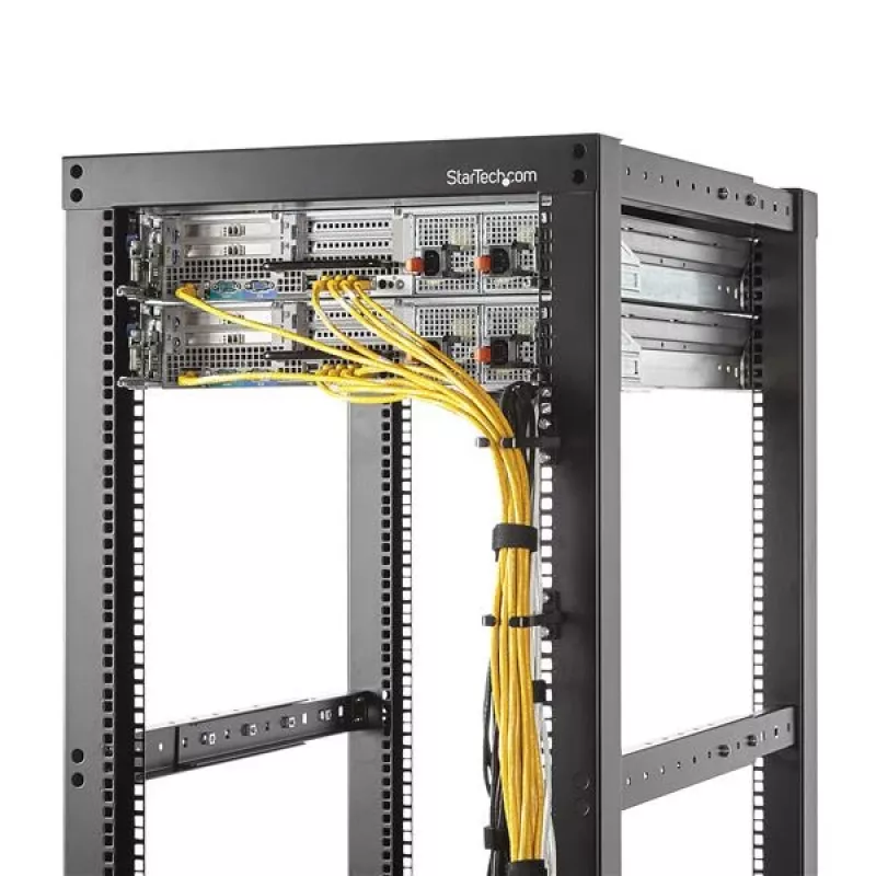 StarTech.com 1U vertikalus serverio stovo kabelių tvarkymo D-žiedas - 4,5x10 cm