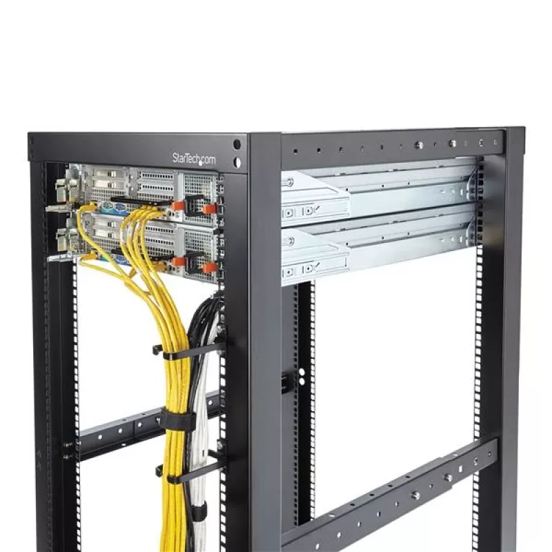 StarTech.com 1U vertikalus serverio stovo kabelių tvarkymo D-žiedas - 4,5x10 cm