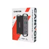 Dokovimo stotelė CANYON CNS-HDS95ST – USB-C (USB 3.2 Gen 2) su 2× HDMI, 2× USB 3.2 Gen1, 2× USB 2.0, Gigabit Ethernet, 100 W, aliuminis, juoda